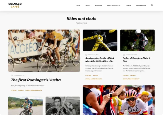 Rides & Coffee - Desktop