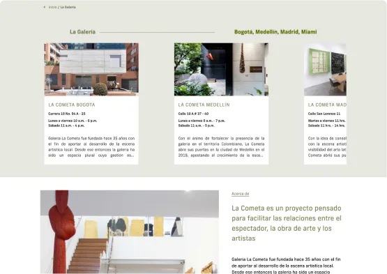 La Galeria - Desktop