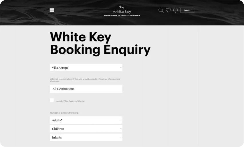 Booking Experience - Desktop